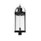 Z-Lite Roundhouse 1 Light Outdoor Post Mount Fixture, Black And Clear Seedy 569PHXL-BK - alternate 4